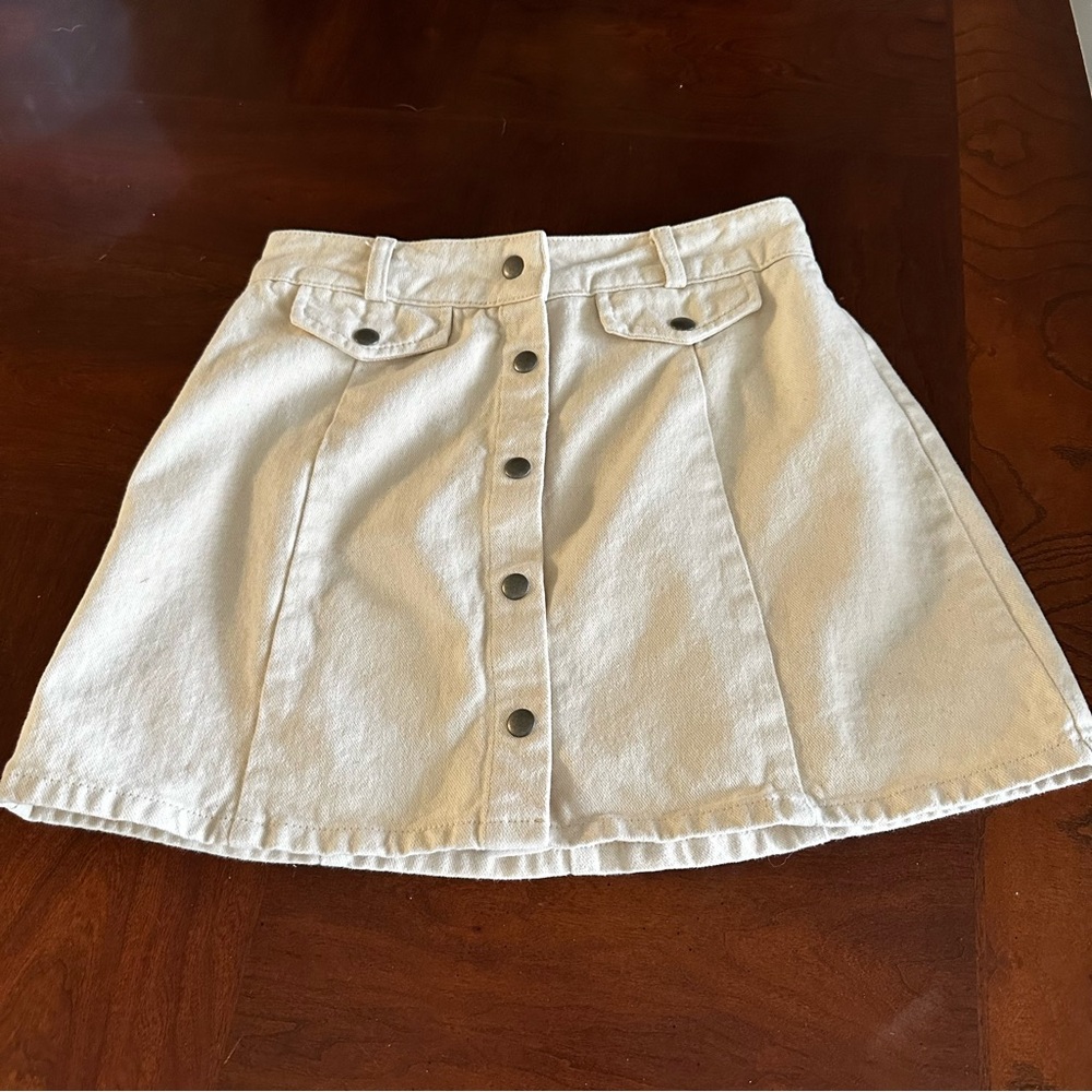 BDG White Mini A-Line Skirt Casual Women’s Size S